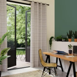 Sale Voilage BOHOU coloris naturel 140 x 240 cm - 4MURS Voilages, Vitrages, Stores Et Accessoires|Rideaux