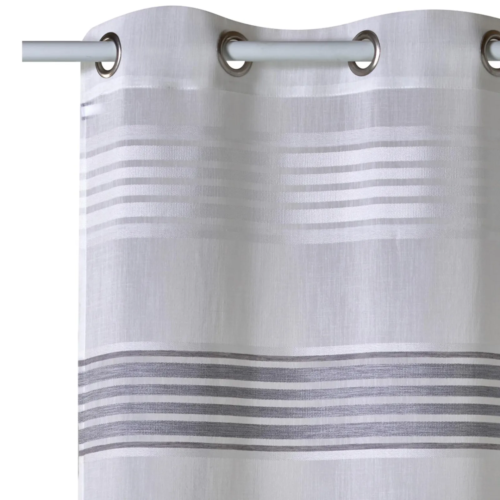 Sale Voilage BRIZA coloris gris perle 140 x 240 cm - 4MURS Voilages, Vitrages, Stores Et Accessoires|Rideaux