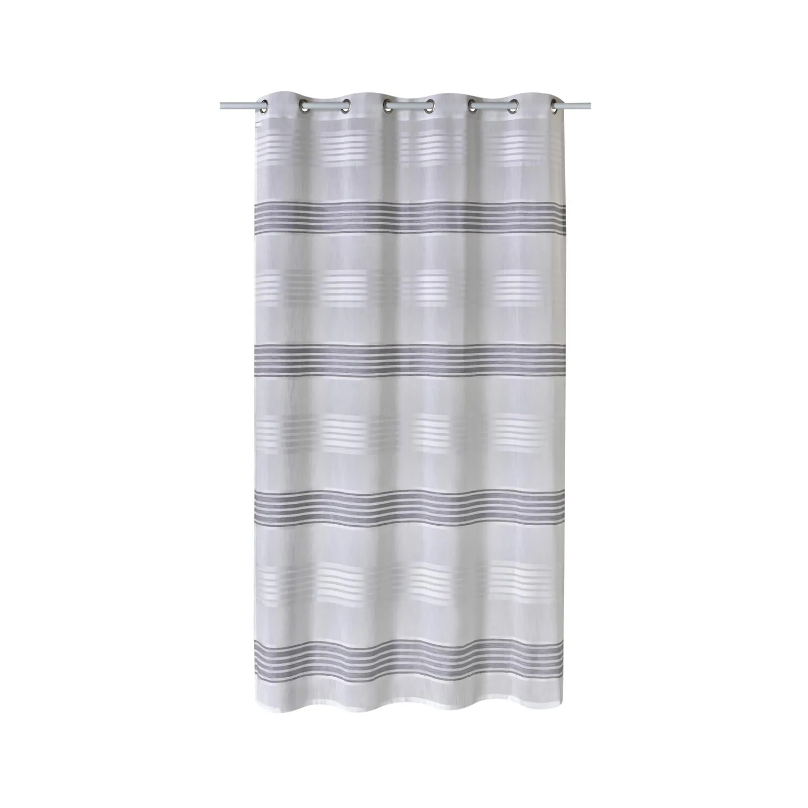 Sale Voilage BRIZA coloris gris perle 140 x 240 cm - 4MURS Voilages, Vitrages, Stores Et Accessoires|Rideaux
