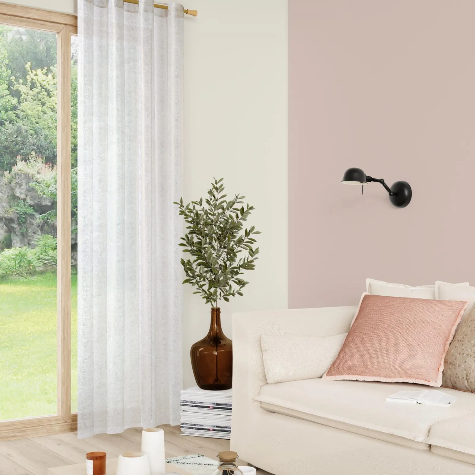 Sale Voilage CARLA coloris or mat 140 x 260 cm - 4MURS Voilages, Vitrages, Stores Et Accessoires|Rideaux