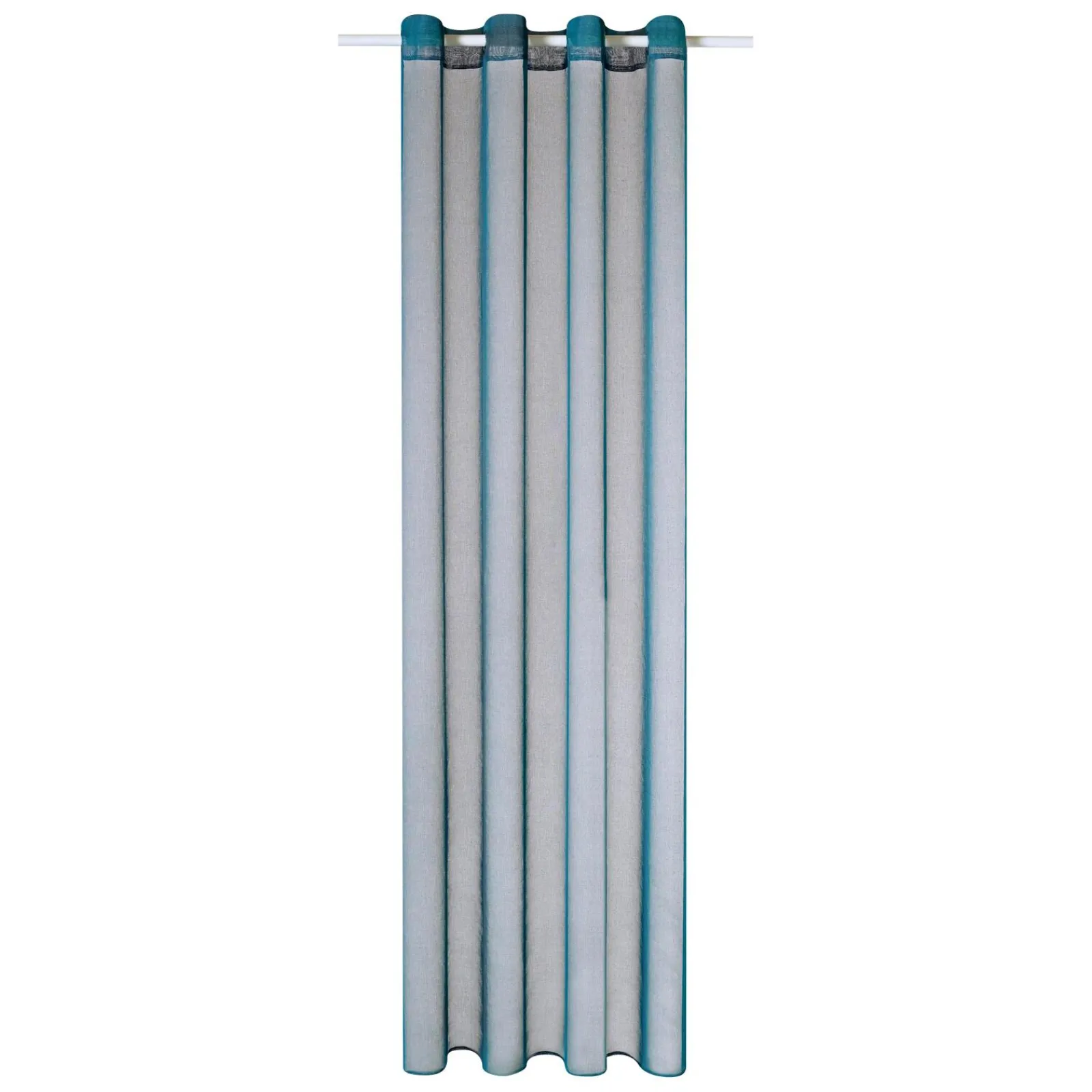 Best Voilage COLORS coloris bleu canard 140 x 260 cm - 4MURS Voilages, Vitrages, Stores Et Accessoires|Rideaux