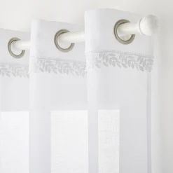 New Voilage CYBELE coloris blanc 140 x 240 cm - 4MURS Voilages, Vitrages, Stores Et Accessoires|Rideaux