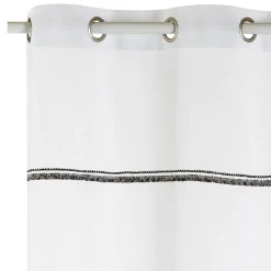 Fashion Voilage FANTAISIE coloris blanc 140 x 240 cm - 4MURS Voilages, Vitrages, Stores Et Accessoires|Rideaux