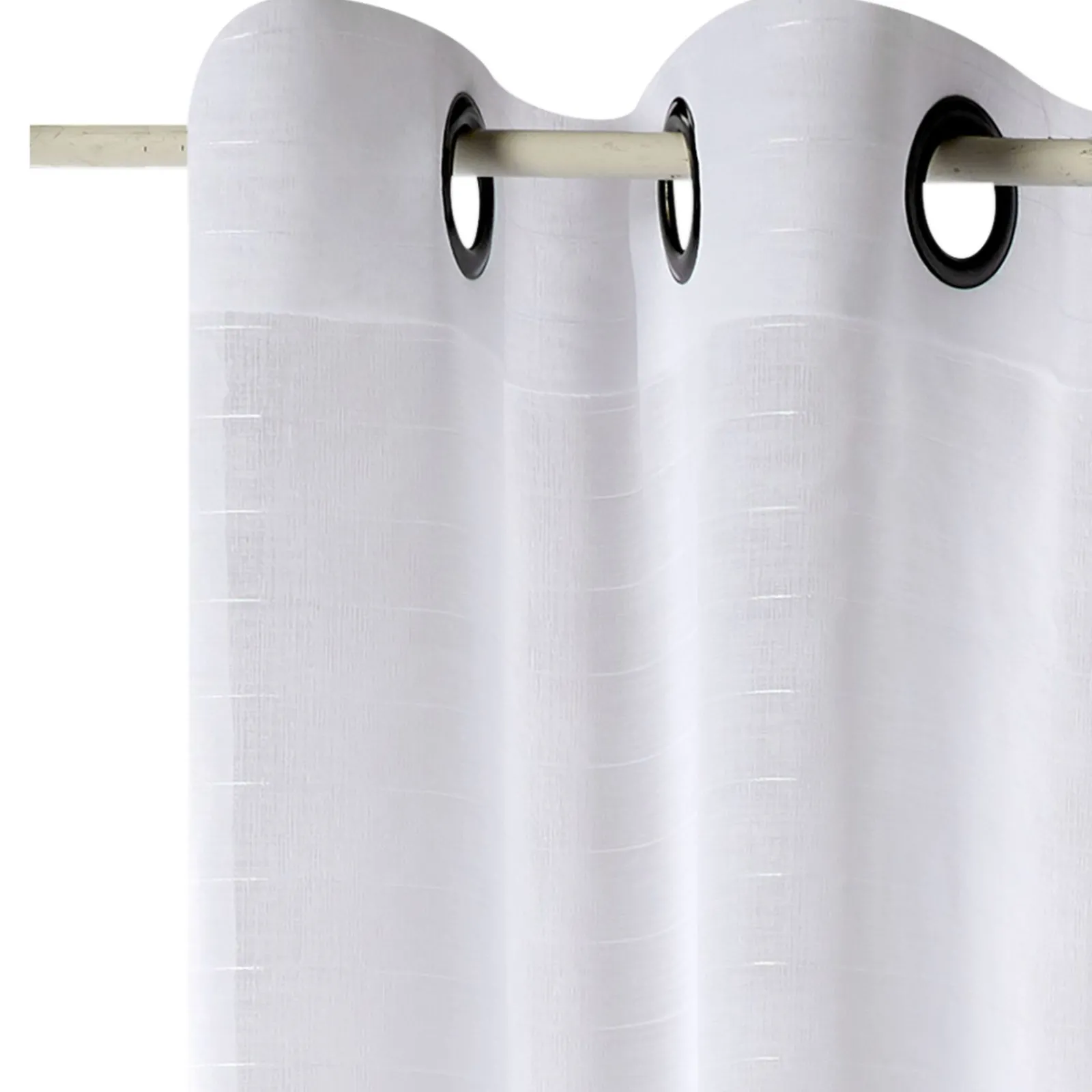 Discount Voilage FLOT BLEU coloris blanc 300 x 240 cm - 4MURS Voilages, Vitrages, Stores Et Accessoires|Rideaux