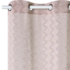 Hot Voilage GHARDAIA coloris beige rosé 140 x 240 cm - 4MURS Voilages, Vitrages, Stores Et Accessoires|Rideaux