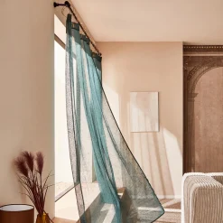Clearance Voilage IRIBE coloris émeraude 140 x 240 cm - 4MURS Voilages, Vitrages, Stores Et Accessoires|Rideaux