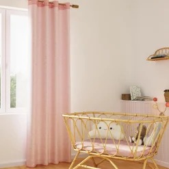 Online Voilage IRISE coloris rose pastel 140 x 240 cm - 4MURS Enfant Textile De Maison Enfant|Voilages, Vitrages, Stores Et Accessoires