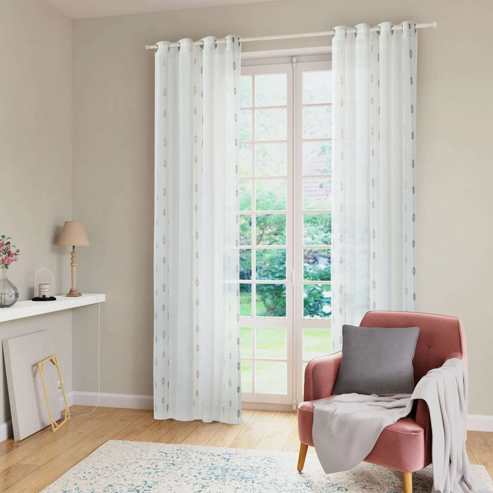 New Voilage JOLIA coloris écru 140 x 240 cm - 4MURS Voilages, Vitrages, Stores Et Accessoires|Rideaux