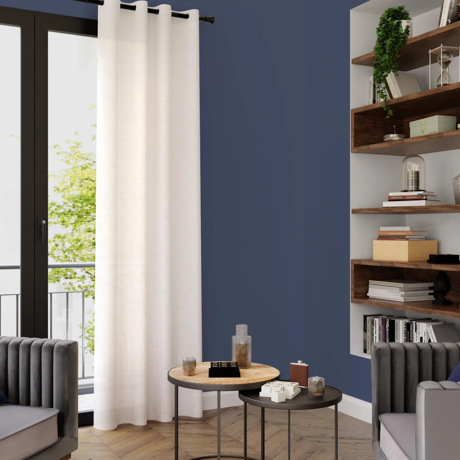 Fashion Voilage KLIA coloris doré 140 x 240 cm - 4MURS Voilages, Vitrages, Stores Et Accessoires|Rideaux