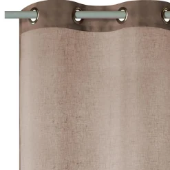 New Voilage Lin LINAE coloris santal 140 x 260 cm - 4MURS Voilages, Vitrages, Stores Et Accessoires|Rideaux