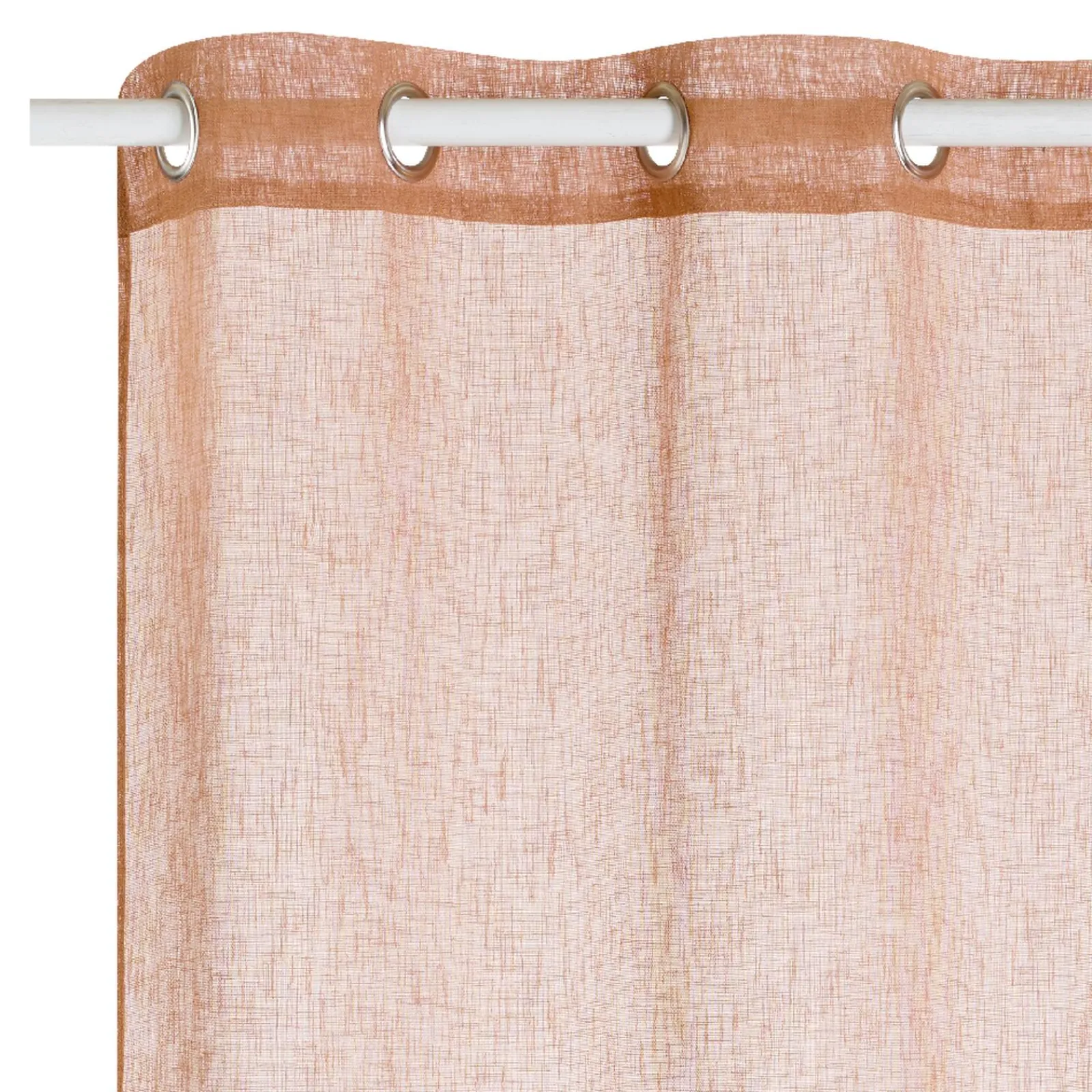 Online Voilage LOOM coloris camel 140 x 240 cm - 4MURS Voilages, Vitrages, Stores Et Accessoires|Rideaux