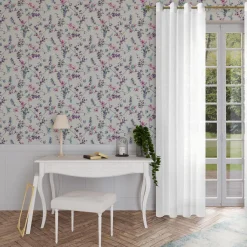 Sale Voilage MIA coloris blanc 140 x 240 cm - 4MURS Voilages, Vitrages, Stores Et Accessoires|Rideaux