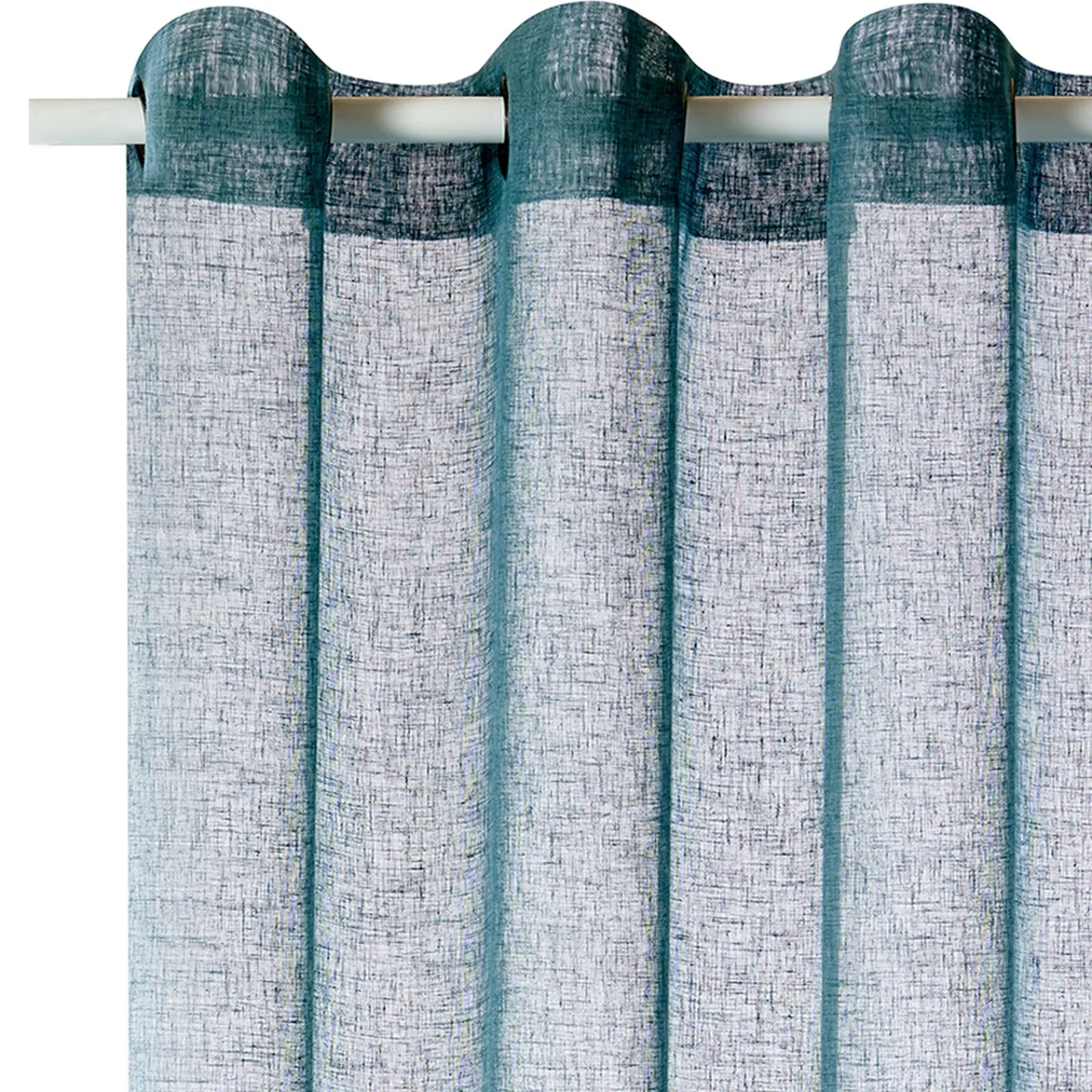 Outlet Voilage MICAO coloris bleu pétrole 145 x 240 cm - 4MURS Voilages, Vitrages, Stores Et Accessoires|Rideaux