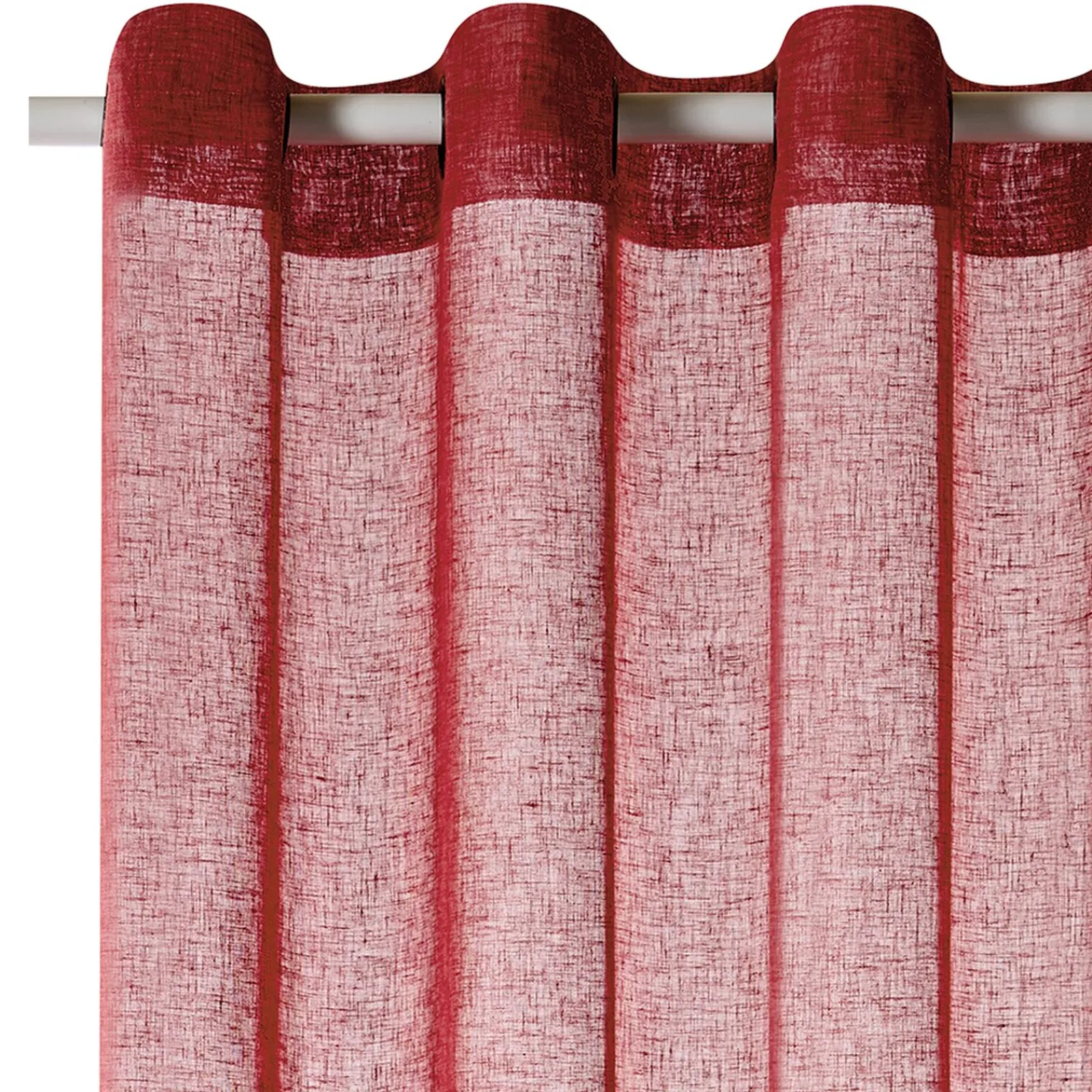 Online Voilage MICAO coloris terracotta 145 x 240 cm - 4MURS Voilages, Vitrages, Stores Et Accessoires|Rideaux