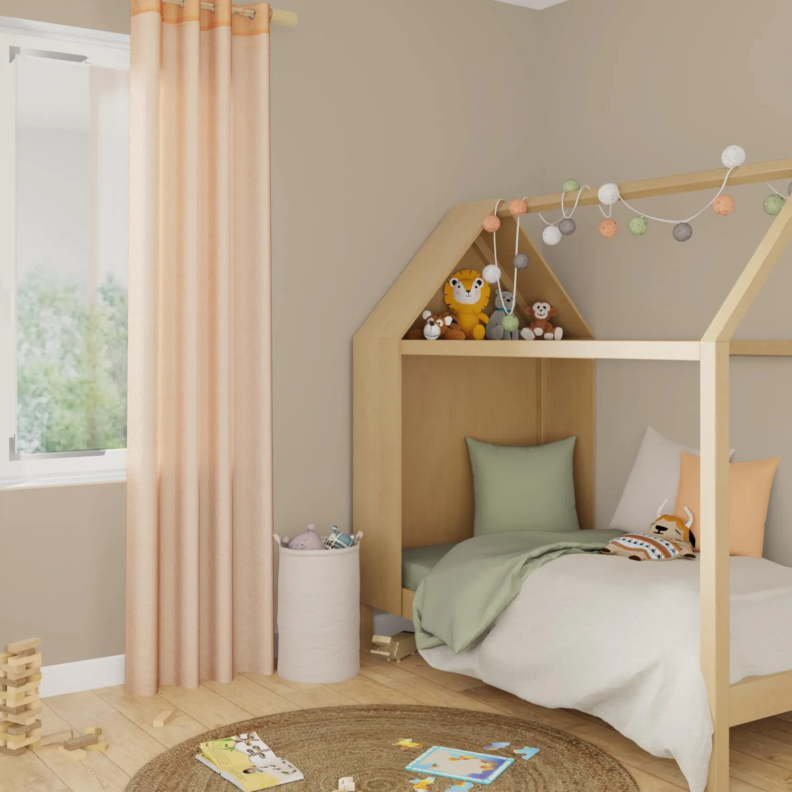Hot Voilage NOLAN coloris miel 140 x 240 cm - 4MURS Voilages, Vitrages, Stores Et Accessoires|Rideaux