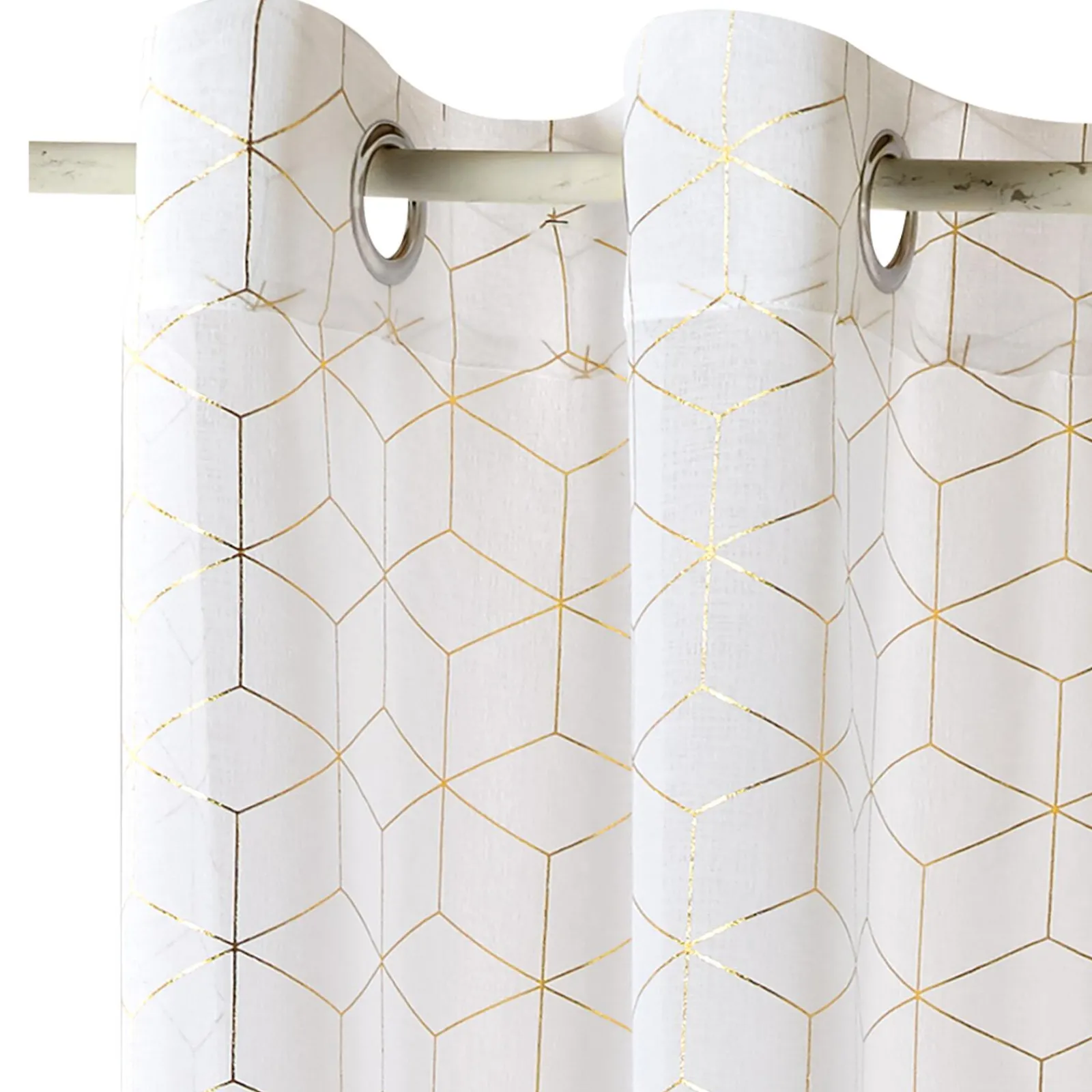 Hot Voilage ORIA coloris or 140 x 240 cm - 4MURS Voilages, Vitrages, Stores Et Accessoires|Rideaux