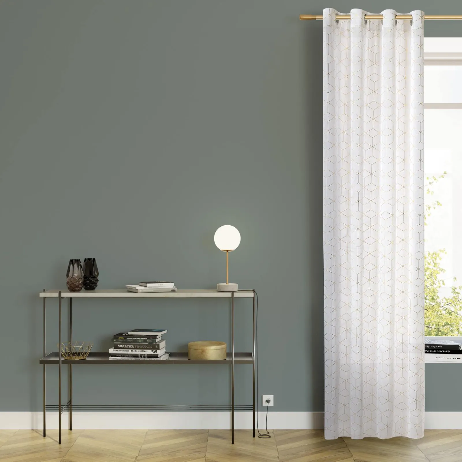 Hot Voilage ORIA coloris or 140 x 240 cm - 4MURS Voilages, Vitrages, Stores Et Accessoires|Rideaux