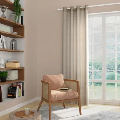 Online Voilage ORIENT coloris lin 140 x 240 cm - 4MURS Voilages, Vitrages, Stores Et Accessoires|Rideaux