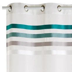 New Voilage OSYA coloris bleu paon 140 x 240 cm - 4MURS Voilages, Vitrages, Stores Et Accessoires|Rideaux