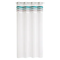 New Voilage OSYA coloris bleu paon 140 x 240 cm - 4MURS Voilages, Vitrages, Stores Et Accessoires|Rideaux