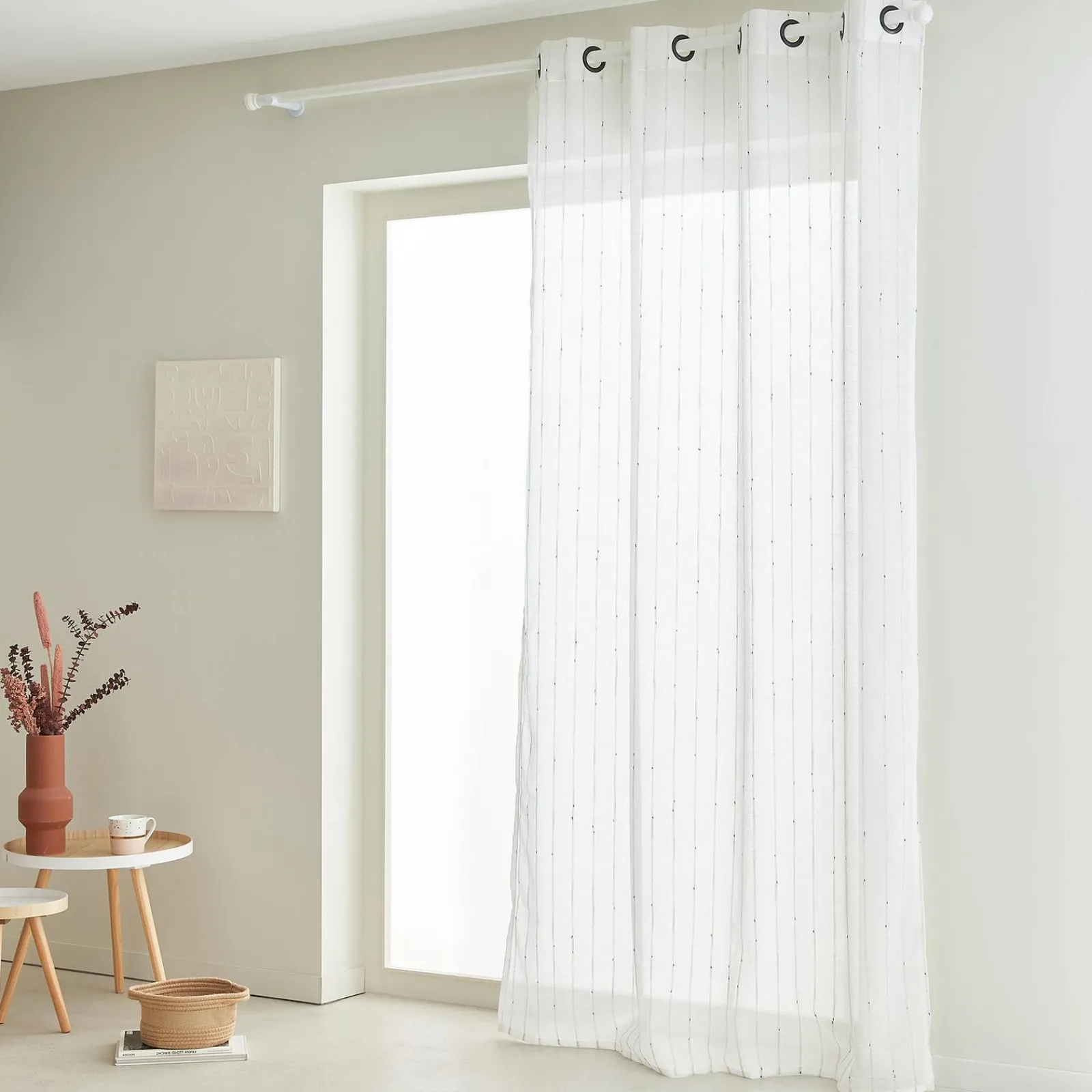 Hot Voilage OTRANTE coloris écru 140 x 240 cm - 4MURS Voilages, Vitrages, Stores Et Accessoires|Rideaux