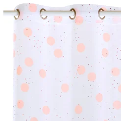 Hot Voilage PUNTINI coloris pêche 140 x 240 cm - 4MURS Voilages, Vitrages, Stores Et Accessoires|Rideaux