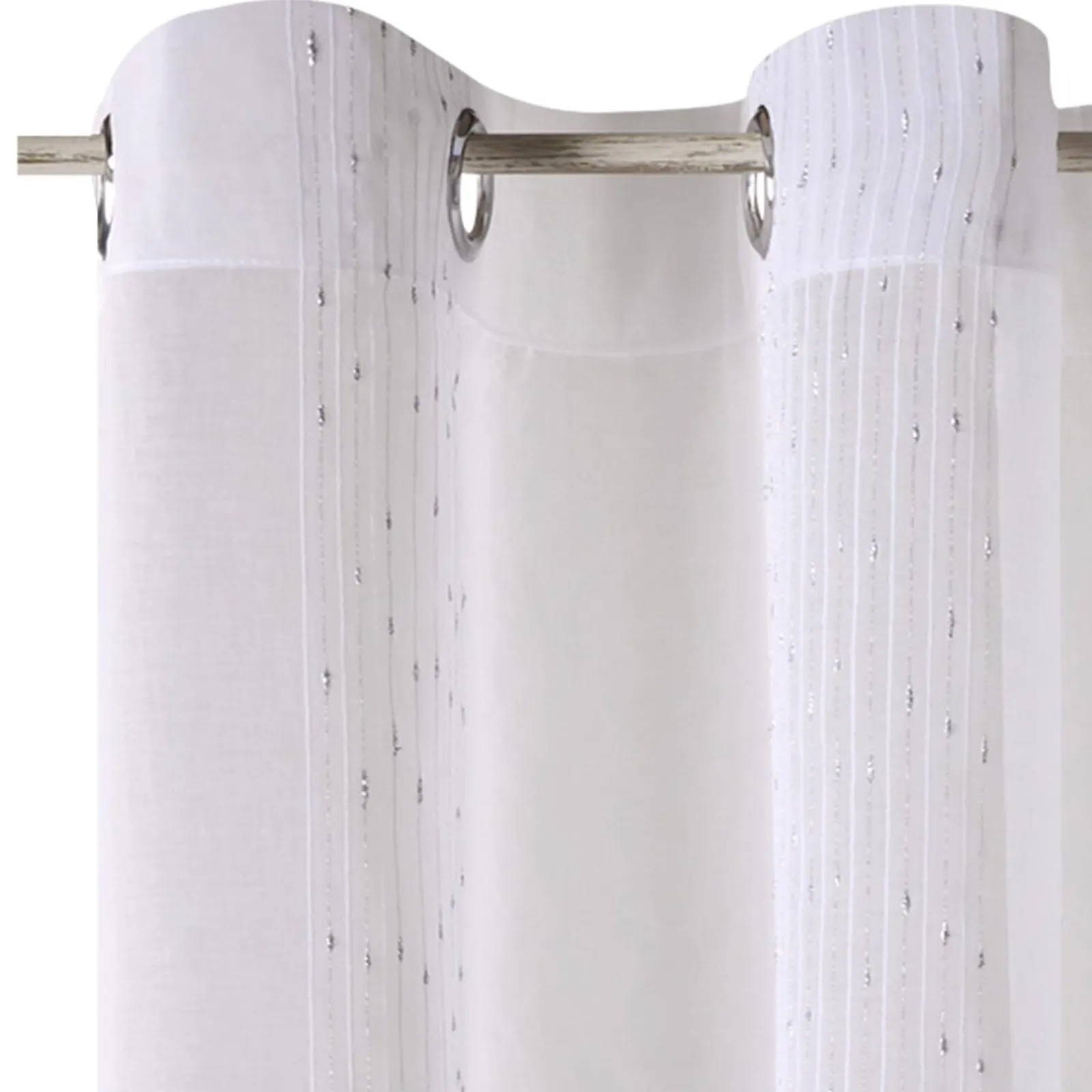 New Voilage QUEEN coloris blanc 140 x 260 cm - 4MURS Voilages, Vitrages, Stores Et Accessoires|Rideaux