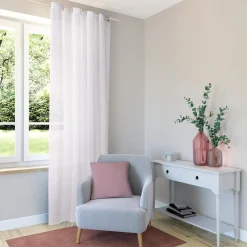 New Voilage QUEEN coloris blanc 140 x 260 cm - 4MURS Voilages, Vitrages, Stores Et Accessoires|Rideaux