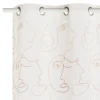 Fashion Voilage SCHIZZO coloris lin 140 x 240 cm - 4MURS Voilages, Vitrages, Stores Et Accessoires|Rideaux