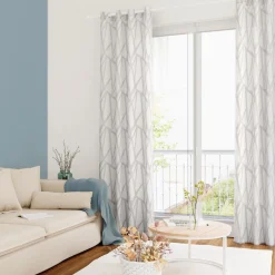 Discount Voilage SKARA coloris gris perle 140 x 240 cm - 4MURS Voilages, Vitrages, Stores Et Accessoires|Rideaux