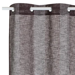 Sale Voilage TUBUA coloris chocolat 140 x 240 cm - 4MURS Voilages, Vitrages, Stores Et Accessoires|Rideaux