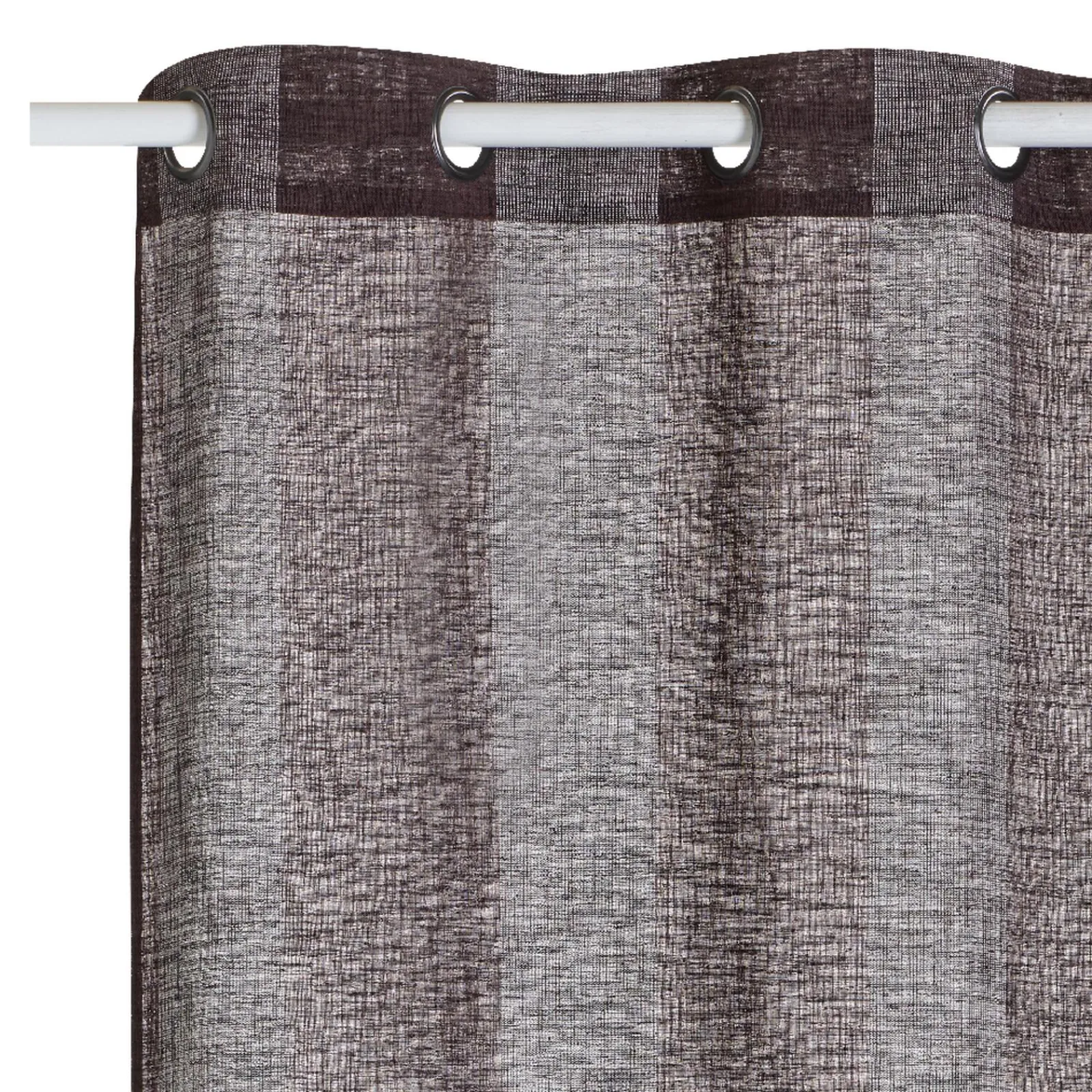 Sale Voilage TUBUA coloris chocolat 140 x 240 cm - 4MURS Voilages, Vitrages, Stores Et Accessoires|Rideaux