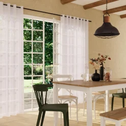 New Voilage ZEPHYR coloris blanc 280 x 240 cm - 4MURS Voilages, Vitrages, Stores Et Accessoires|Rideaux