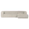 Discount Canapé d'angle BEAN coloris RIBCORD NATUREL 4 places - 4MURS Canapés