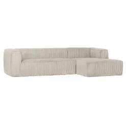Discount Canapé d'angle BEAN coloris RIBCORD NATUREL 4 places - 4MURS Canapés