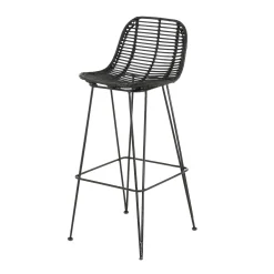New Tabouret de bar FRESH coloris noir - 4MURS Chaises Et Tabourets