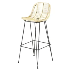 Discount Tabouret de plan de travail FRESH coloris naturel - 4MURS Chaises Et Tabourets